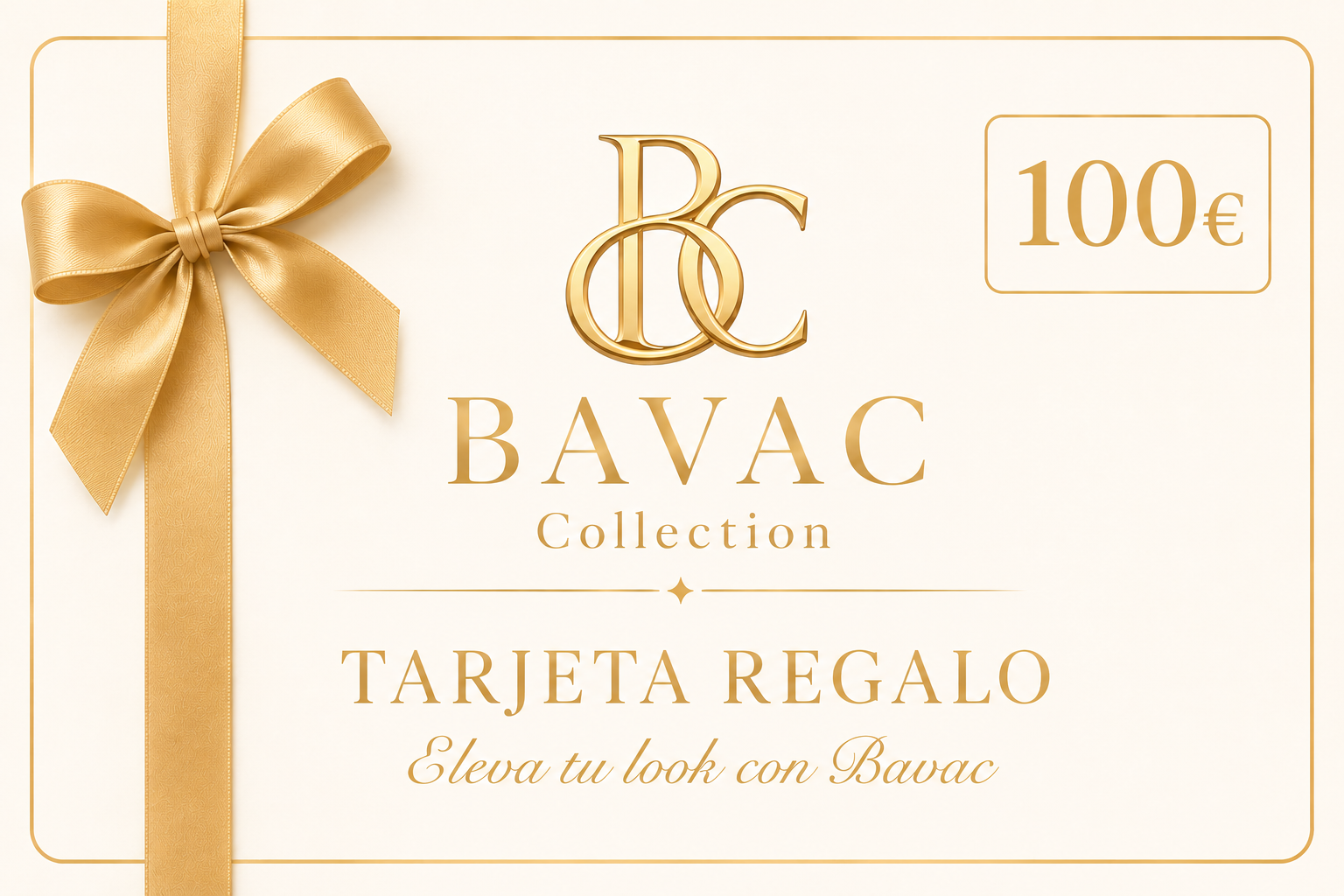 Tarjeta regalo "Eleva tu look con Bavac"